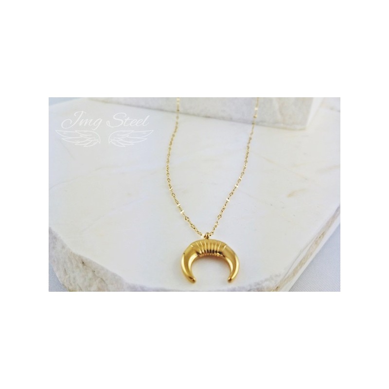 Długi naszyjnik z księżycem