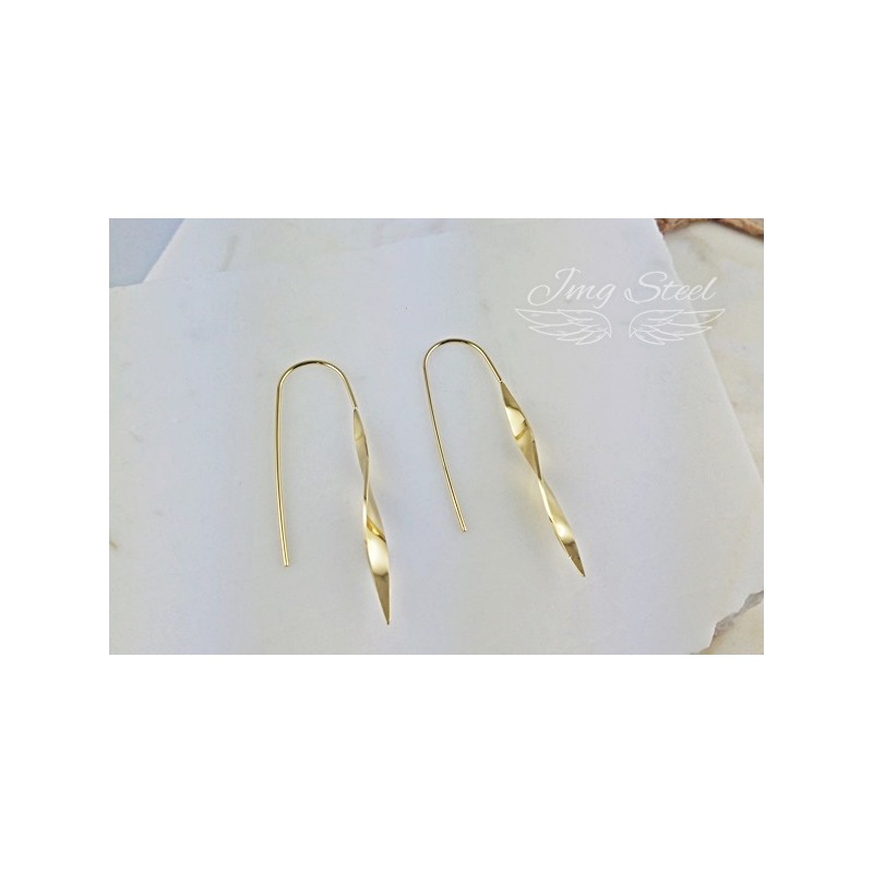 Długie kolczyki spirala