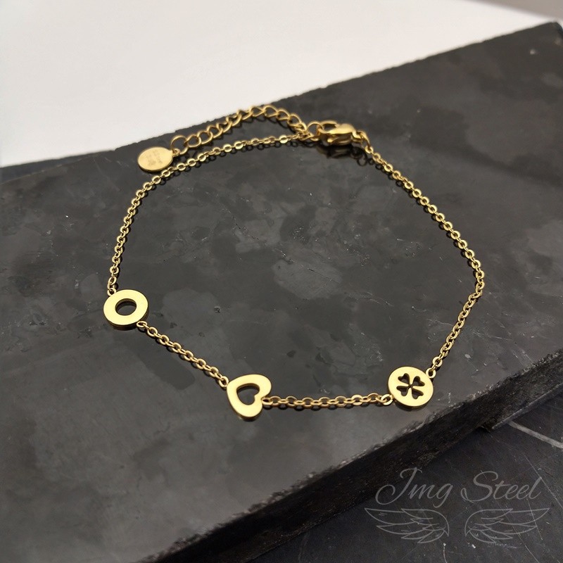 Bransoletka celebrytka z sercem