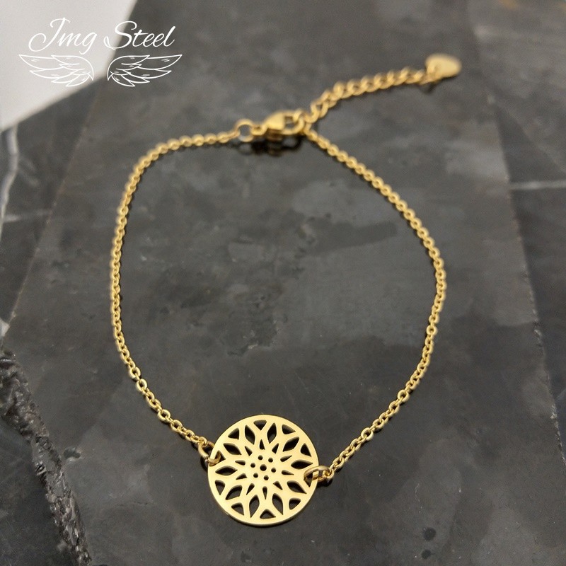 Bransoletka z ażurowym elementem