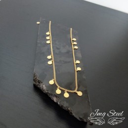 Gruby naszyjnik w blaszkami