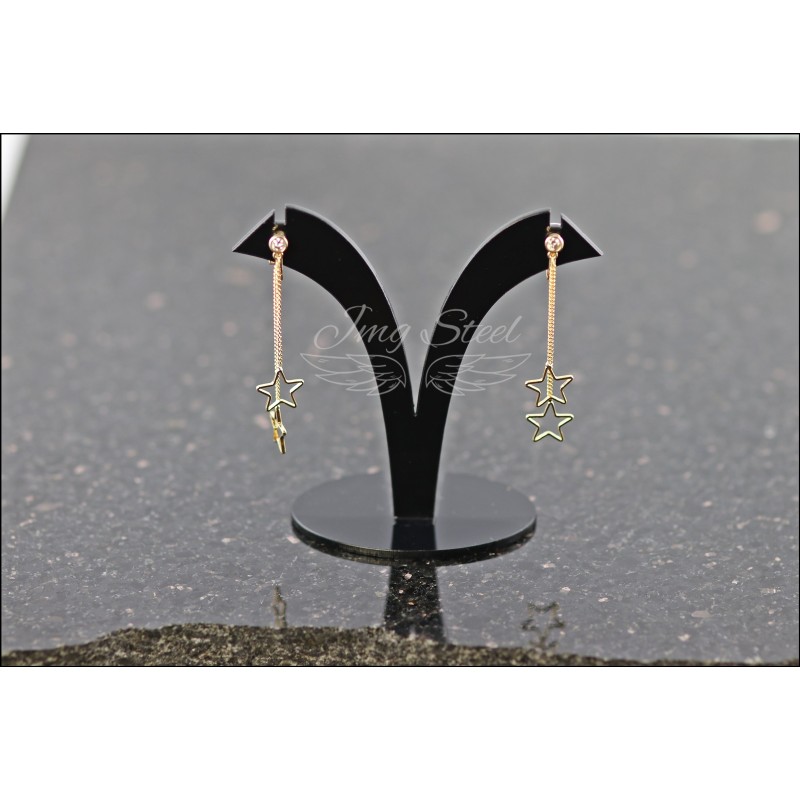 Klipsy z ażurowymi gwiazdkami